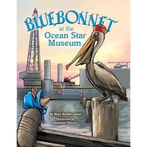 Bluebonnet at the Ocean Star Museum (Bluebonnet the Armadillo)
