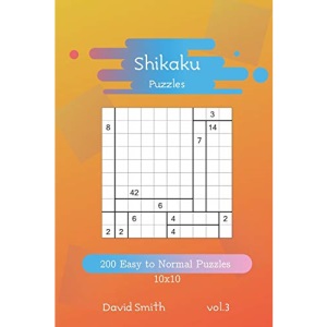 Shikaku Puzzles - 200 Easy to Normal Puzzles 10x10 vol.3