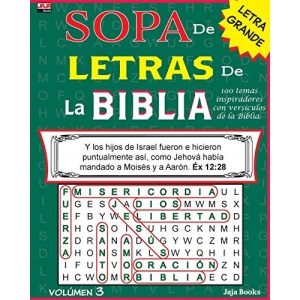 SOPA de LETRAS de la BIBLIA, Volúmen 3: Volume 3 (Spanish Bible Word Search)