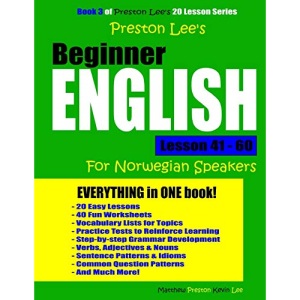 Preston Lee's Beginner English Lesson 41 - 60 For Norwegian Speakers
