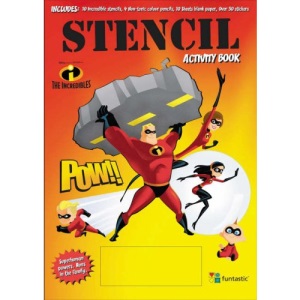 The Incredibles: Stencil Activity Book