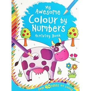 The Works My Awesome Colour By Numbers Activity Book