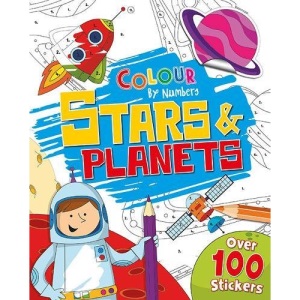 Colour-by-number Stars and Planets (SA Number Colouring)