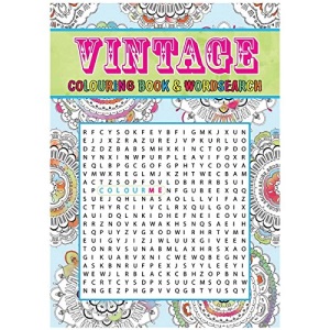 North Parade 120 Page Adult A5 Colouring and Wordsearch Book - Vintage