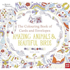 British Museum: The Colouring Book of Cards and Envelopes: Amazing Animals and Beautiful Birds (Colouring Cards and Envelopes Series)