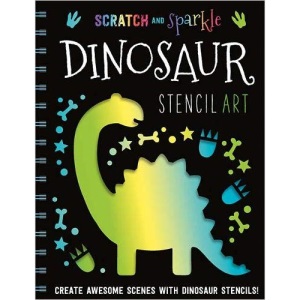 Dinosaur Stencil Art (Scratch and Sparkle)