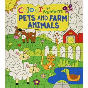 Colour by Numbers: Pets and Farm Animals