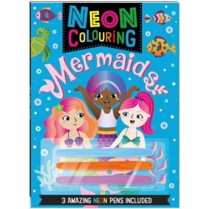 Neon Colouring Mermaids