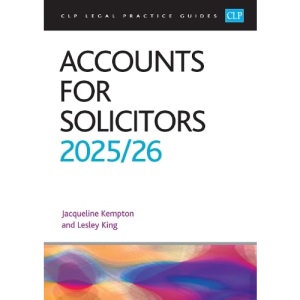 Accounts for Solicitors 2025/26: Legal Practice Course Guides (LPC)