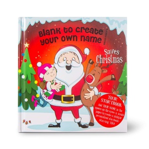 Large Personalised Children's Story Book (Blank Female - Saves Christmas)