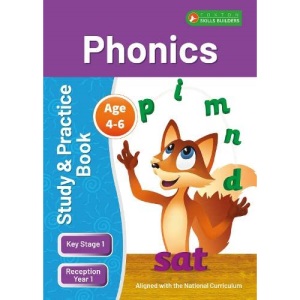 KS1 Phonics Study & Practice Book for Ages 4-6 (Reception -Year 1) Perfect for learning at home or use in the classroom (Foxton Skills Builders)