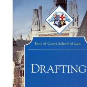 Drafting 2000-2001 (Inns of Court Bar Manuals)