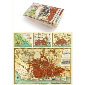 Liverpool 1650 to 1821 - Fold Up Map Containing Town Plans of Liverpool that include Liverpool 1650, 1725, 1795 and Sherwood's plan of Liverpool and Environs 1821 (Liverpool Historic Maps Collection)