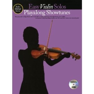 Solo Debut Playalong Showtunes Easy Violin Solos Vln Book/Cd