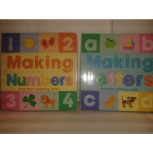 Set Of 2 - Making Letters & Making Numbers Books.