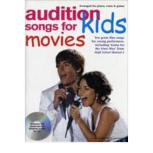 Audition Songs For Kids Movies Pvg Book/Cd