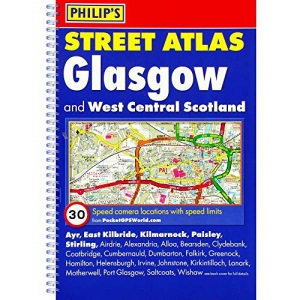 Philip's Street Atlas Glasgow and West Central Scotland: Spiral Edition
