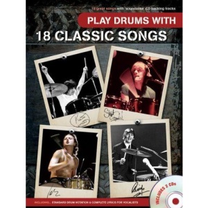 Play Drums with 18 Classic Songs (Book & CD)