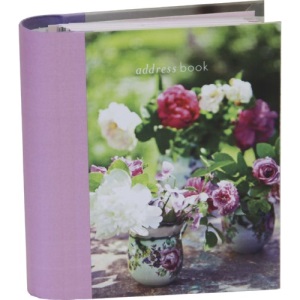 Homespun Peonies and Roses Mini Address Book