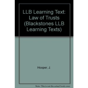 LLB Learning Text: Law of Trusts (Blackstones LLB Learning Texts)