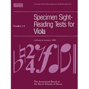 Specimen Sight-Reading Tests for Viola: Grades 1-5