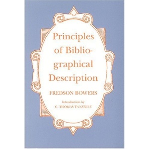 Principles of Bibliographical Description