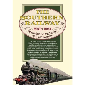 Southern Railway Route Map: from London to Ilfracombe and Padstow