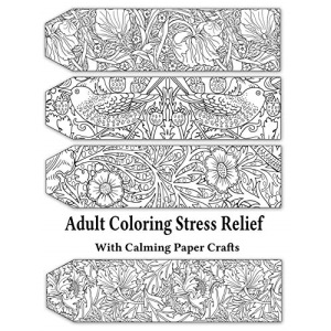 Adult Coloring Stress Relief with Calming Paper Crafts: Adult Coloring Stress Relief #1: Volume 1