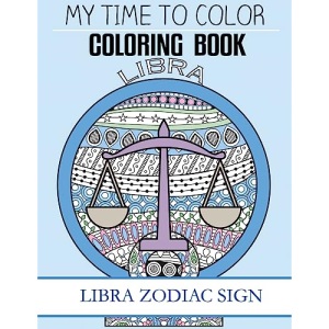 Libra Zodiac Sign - Adult Coloring Book