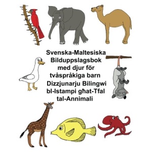 Svenska-Maltesiska Bilduppslagsbok med djur för tvåspråkiga barn (FreeBilingualBooks.com)