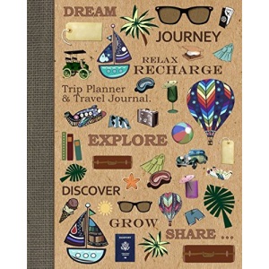 Trip Planner and Travel Journal: Vacation Planner and Diary for 4 Holidays in a large softback notebook (from our Trip Art range) (Travel Gifts)