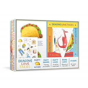 Dragons Love Tacos Party-in-a-Box: Includes Fold-Out Game, Banner, and 20 Sticker Sheets