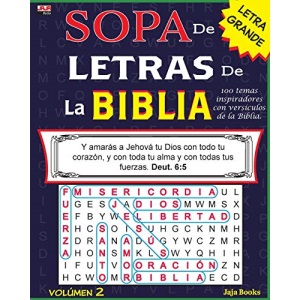 SOPA de LETRAS de la BIBLIA, Volúmen 2: Volume 2 (Spanish Bible Word Search)