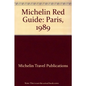Michelin Red Guide: Paris, 1989
