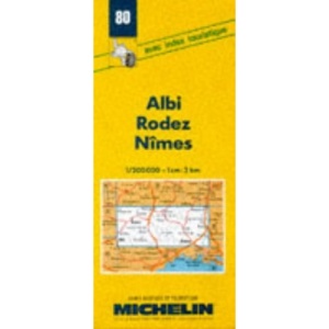 Michelin Map 80 Albi, Rodez, Nimes