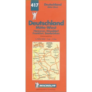 Germany: Central West (Michelin Maps, No. 417)