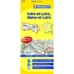 Indre-et-Loire, Maine-et-Loire (Michelin Local Maps)