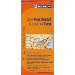 Michelin Map USA Northeast, Canada East (Michelin Regional Maps)