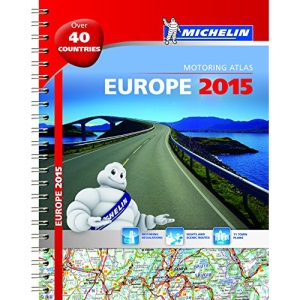 Europe 2015 - Michelin motoring atlas A4 spiral (Michelin Atlas)