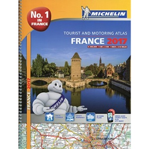 France 2017  atlas - A4-Spiral (Michelin Atlas)