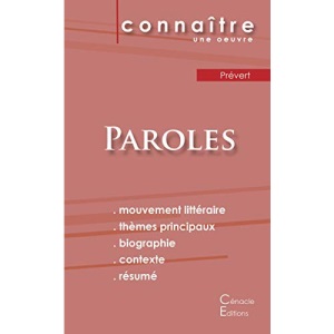Fiche de lecture Paroles de Prévert (Analyse littéraire de référence et résumé complet)
