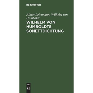 Wilhelm von Humboldts Sonettdichtung