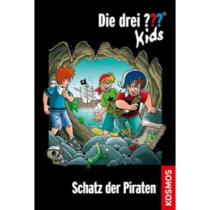 Die drei ??? Kids. Schatz der Piraten (drei Fragezeichen): Jumboband mit Stickerbogen