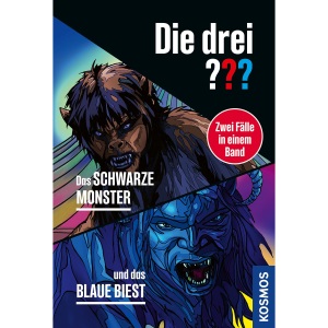 Die drei ???, Das schwarze Monster / und das blaue Biest (Doppelband): Taschenbuchausgabe
