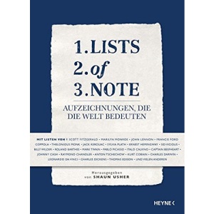 Lists of Note: Aufzeichnungen, die die Welt bedeuten