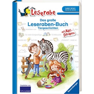 Das große Leseraben-Buch - Tiergeschichten: mit Stickerbogen ABC