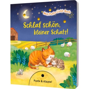 Mein Puste-Licht-Buch: Schlaf schön, kleiner Schatz!: Mit Puste-Licht und LED-Lämpchen