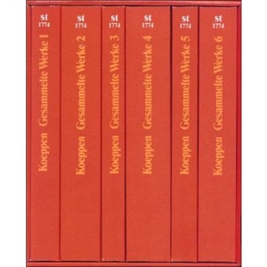 Gesammelte Werke in sechs Bänden.: Bd. 1: Eine unglückliche Liebe. Die Mauer schwankt. Bd. 2: Tauben im Gras. Das Treibhaus. Der Tod in Rom. Bd. 3: ... Skizzen I/II. Bd. 6: Essays und Rezensionen
