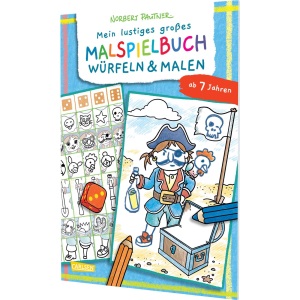 Mein lustiges großes Malspielbuch: Würfeln & Malen (ab 7 Jahren)