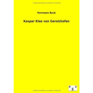 Kaspar Klee Von Gerolzhofen